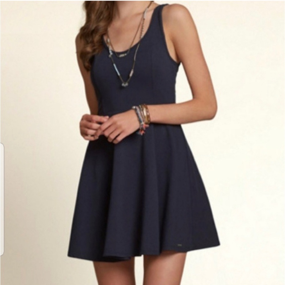 Navy Hollister Skater Tank Dress